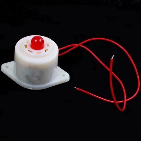 Buzzer Clignotant - 220 V CA - 100 dB - Lumière Rouge - Pour Alarme Industrielle - 1 Pièce (1/4)
