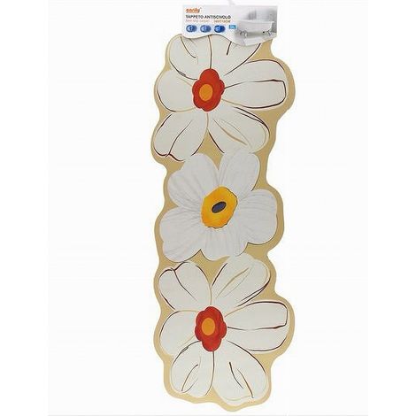 Cleafe - Tappeto Tappetino Arredo Da Bagno 38x118cm Con Motivo Floreale Antiscivolo 87224 - (1/4)