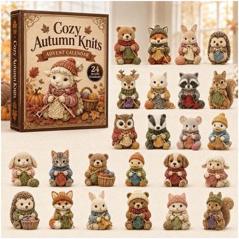Mouton qui tricote calendrier avent 2026 2D boîte surprise