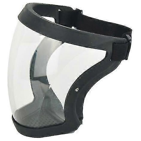 Visière de protection intégrale HD transparente, masque facial complet, protection anti-éclaboussures et respirant-BLACK