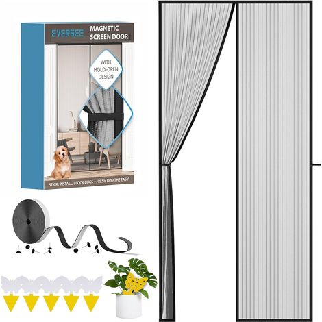 Zanzariera Magnetica Porta Senza Trapano Anti Insetti 90 x 210 cm (1/5)