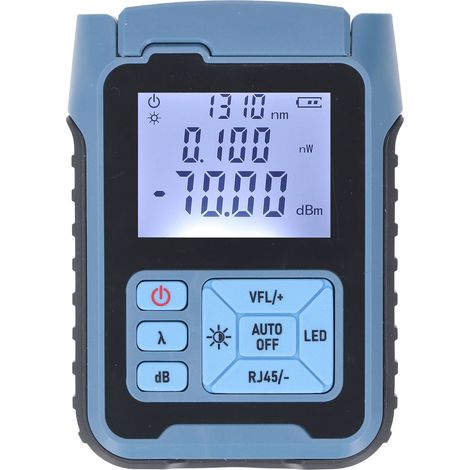 GARRYFIZH Compteur de Puissance Optique 5mw Haute Précision, Testeur Fibre Optique Multifonction, Détecteur Lumière Rouge 850-1650nm (1/5)