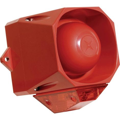 ComPro Segnalatore combinato Asserta Midi AV Luce lampeggiante, Tono continuo 110 dB