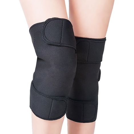 Zweiteilige, wärmende Kniebandagen für Damen und Herren im Winter (1/5)