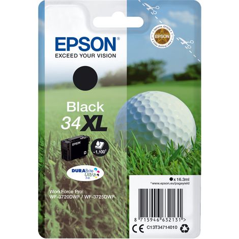 Epson Golf ball C13T34714020 cartouche d'encre 1 pièce(s) Original Rendement élevé (XL) Noir (1/3)