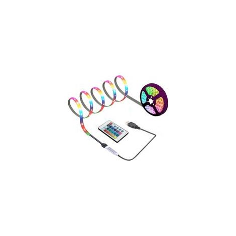 3 m Bande LED de , avec télécommande à 24 touches, lampe LED USB pour décoration de fête et bricolage