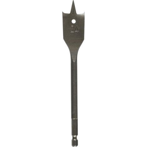 1 - Mèche À Bois - Acier Trempé - Tige Hexagonale 6,35mm - Perçage Net Bois Tendre Et Dur - Pour Perceuse Électrique - Argent - 34,0mm (1/2)
