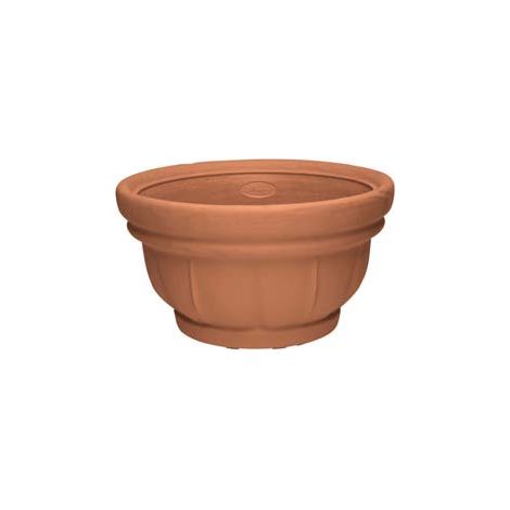 VASO LARA TONDO  35, ø cm.35x19.5 h.    DI MARTINO