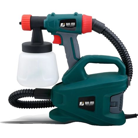 Pistolet à Peinture Électrique, Diamètre de Buse 2,5mm, Puissance de Sortie 800W, Volume du Récipient 900ml, Vitesse à Vide 1800tr/min, Poids 2,5kg (1/5)