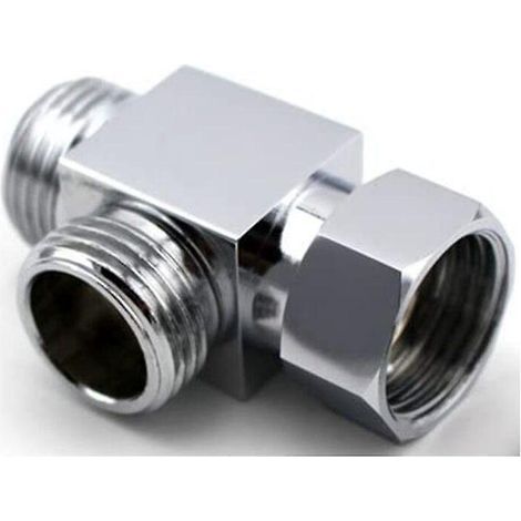 Brass Shower Arm (g1/2"), 3-Way Diverter, T-Tube Connector, Shower System Spare Parts, Shower Flow Control (1/5)