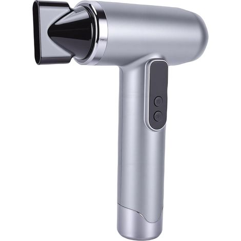 Sèche-cheveux Rechargeable USB, Sèche-cheveux sans Fil, 200 W 15 000 MAh, Fonctionne sur Batterie, Portable, Réglages D'air Chaud et Froid Réglables, pour