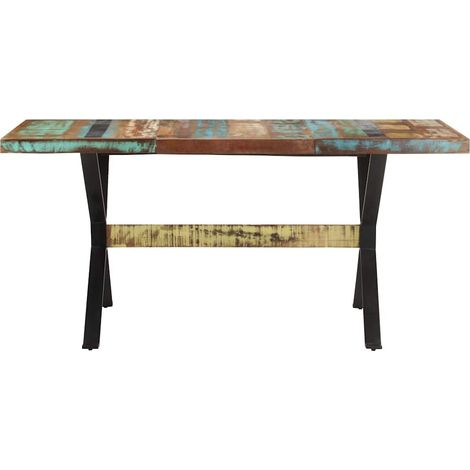 Maison Exclusive - Tavolo da Pranzo 160x80x76 cm in Legno Massello di Recupero (1/5)