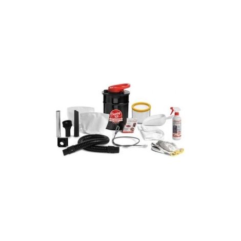 Kit nettoyage poele insert - aspirateur. filtres. kit ramonage. détergent et éponge - Cleaning kit