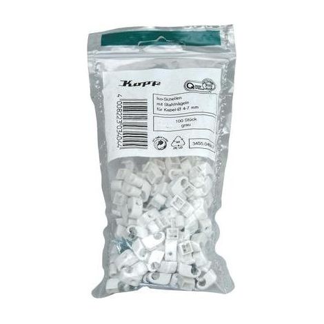 Kopp 345504087 clip de fijación gris 20 mm pack 100