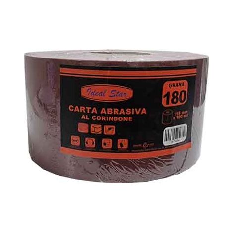 CARTA ABRASIVA IDEAL STAR grana 100 - rotolo mm 115x100mt - IDEAL STAR