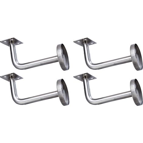 supports de rampe d'escalier muraux en acier inoxydable, robustes (1/5)