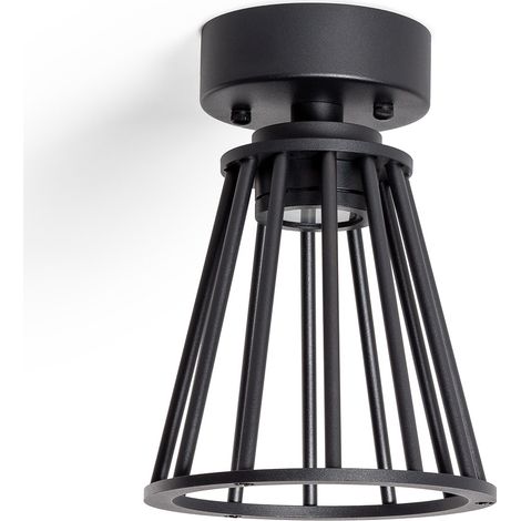 Lámpara de Techo Exterior LED 6W Aluminio Bradda Negro