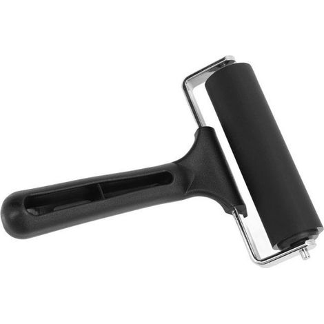 Rouleau de brayer en caoutchouc Rouleau de presse Portable en caoutchouc de 10cm, outil pour la fabrication bricolage main (1/4)