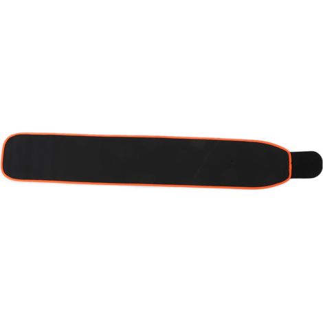 Ceinture minceur femme en néoprène ajustable - Bande abdominale sportive pour ventre plat - Couleur orange et noir (1/5)
