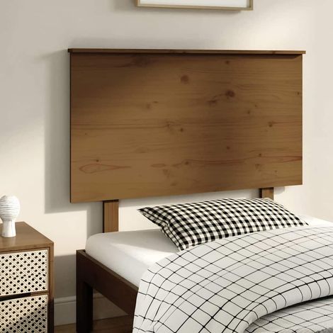 Kopfteil Honigbraun 104x6x82,5 cm Massivholz Kiefer (1/5)