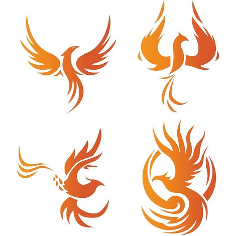 4 PCS Phoenix Fenêtre Stickers Statique Verre Porte Coulissante Autocollant Adhère Vinyle Alerte Film Chambre Salle de Bains Stickers pour Empêcher Arrêter Oiseaux Chiens Animaux Grèves (1/5)