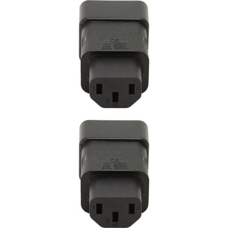 Lot de 2 adaptateurs secteur IEC320 C20 vers IEC320 C13, prêts à l'emploi, pour onduleur, serveur ou prise UPS. (1/5)