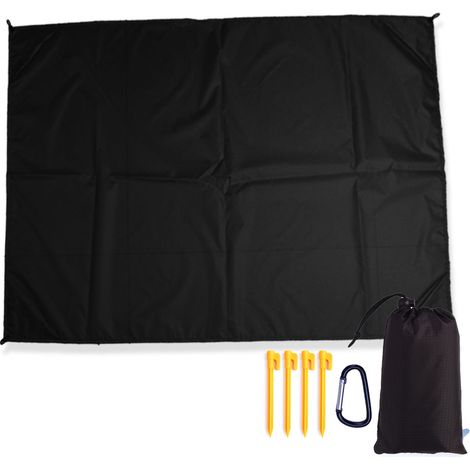Bâche de camping légère, imperméable et résistante au sable, pliable et se range facilement dans un petit sac, pour les loisirs de plein air (1/5)