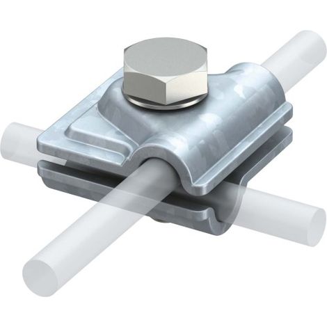 OBO Bettermann Conector rápido Vario 40x40mm acero galvanizado en caliente, 5311500
