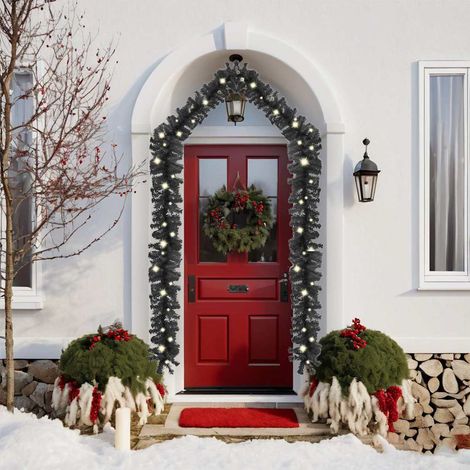 vidaXL Guirnalda de Navidad con luces LED negro 10 m (1/2)