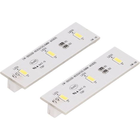 Barre lumineuse LED de remplacement pour réfrigérateur, 2 pièces, pièce de réparation pour SW BX02B DC 12V (1/4)