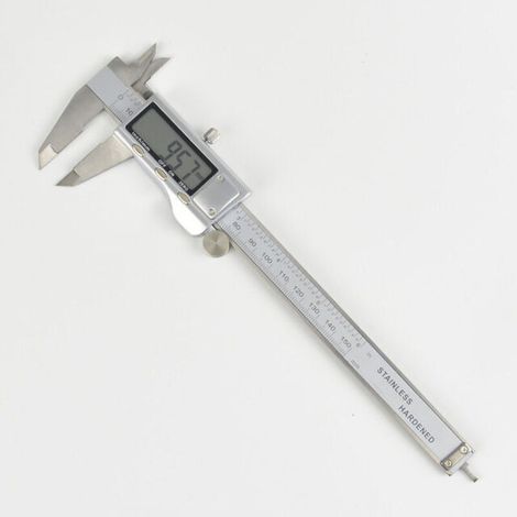 Digital Caliper, Professional 150mm Caliper, Precision Digital Micrometer Tool, Stainless Steel Vernier, mm/inch Conversion, Splash Resistant (Normal Screen) (1/3)