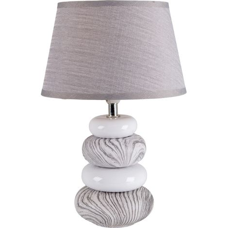 Naeve STONEY Lampadaire avec abat-jour conique gris 1xE14 (1/4)