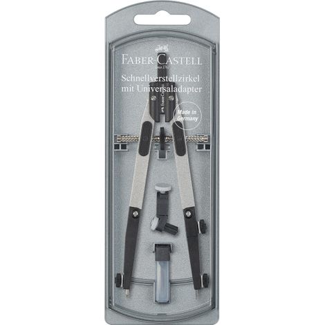 Faber-Castell 174014 Kompass Schwarz, Edelstahl 1 Stück(e)
