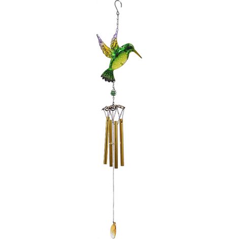 Carillon éolien en forme d'oiseau, ornement suspendu, carillon à plusieurs tubes, décoration à suspendre pour Thanksgiving, maison, jardin, balcon, cour, église, fête ou Noël (1/5)