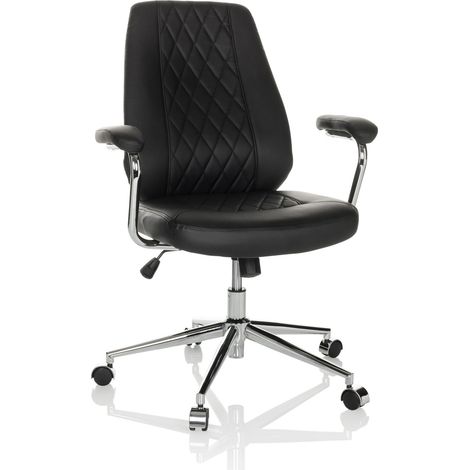 Drehstuhl / Bürostuhl THEO I Kunstleder schwarz hjh OFFICE (1/5)