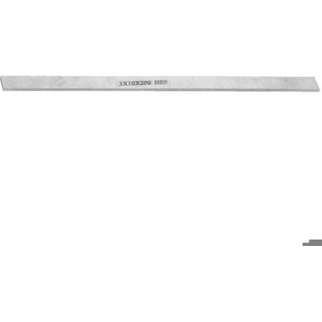 Outil de tournage pour tour en acier rapide HSS, barre carrée en acier blanc (3 x 10 x 200 mm) (1/4)