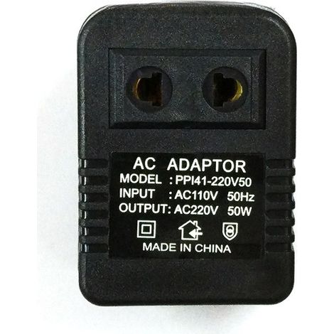 Convertisseur De Tension - 110 V / 220 V - 50 W - Pour Appareils Électriques Domestiques Et Voyage - 1 Pièce (1/5)
