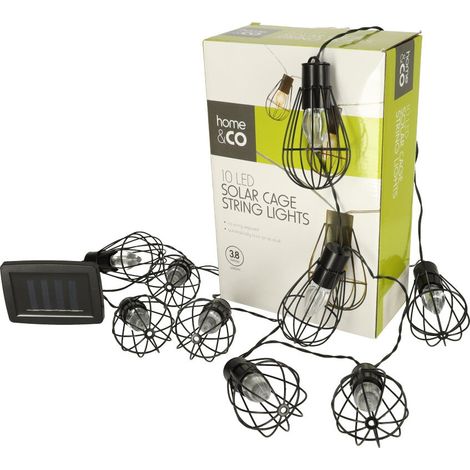 Luces de jardín bombilla solar garland loft 10LED