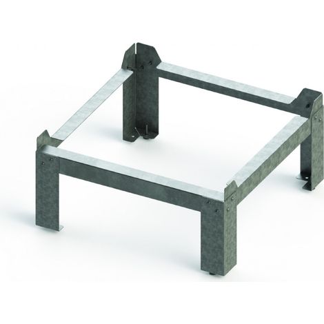 Kit fixation au sol InspirAIR® Top d'Aldes - Anti-vibratile - Acier - Gris
