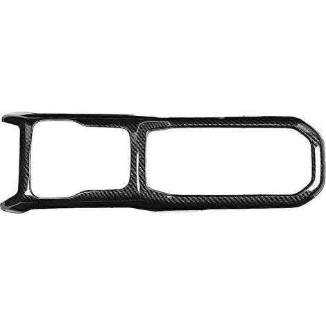 Schaltkulissen-Rahmenabdeckung im Carbonfaser-Stil, passend für Jeep Wrangler JL 2018