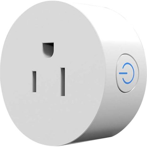 Prise intelligente Irovami avec minuterie, mini interrupteur marche/arrêt Wi-Fi, commande vocale et statistiques de consommation, prise Wi-Fi standard américaine 10 A (1/5)