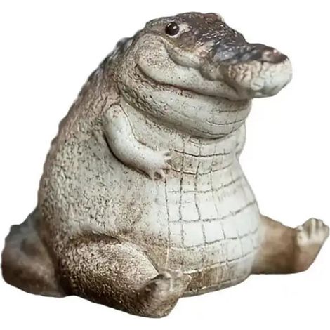 Statue de crocodile Collection de 3 décorations de table de famille (1/5)