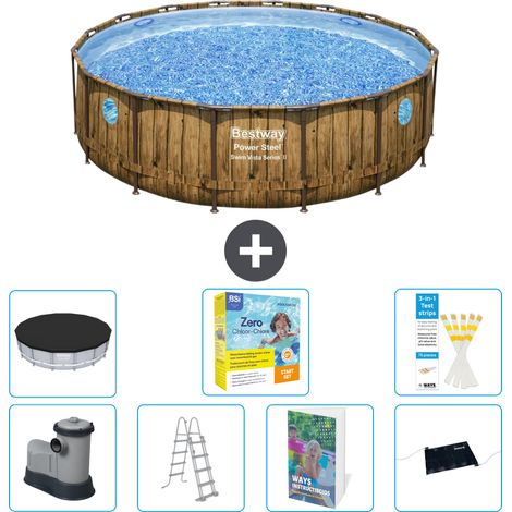 Bestway Bestway Power Steel Ronde - 488x122 cm - 8-pièces  S582