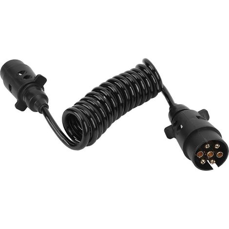 12V 7-poliger Anhängerstecker-Adapter (2 Meter) mit Federbuchse für Anhängeranschluss