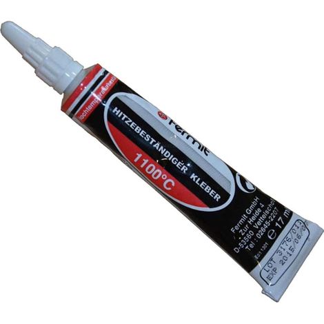 Colle haute température pour joint de poêle – Résistance jusqu'à 1100 °C – Tube de 27 g pour applications précises –