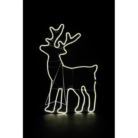 Reindeer Rope Light Silhouette-cool white 89 x 50cm (1/5)