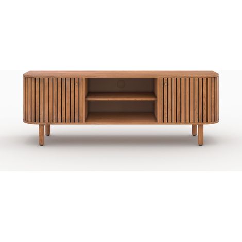 Meuble TV en bois d'acacia 145 cm - PAOLA
