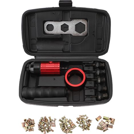 Kit adaptateur pour pistolet à rivets, polyvalent, portable et facile à utiliser, pour vélo, véhicule, camping-car. (1/5)