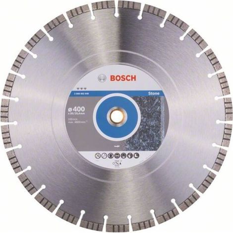 Bosch Disco de corte diamantado 400 mm plateado