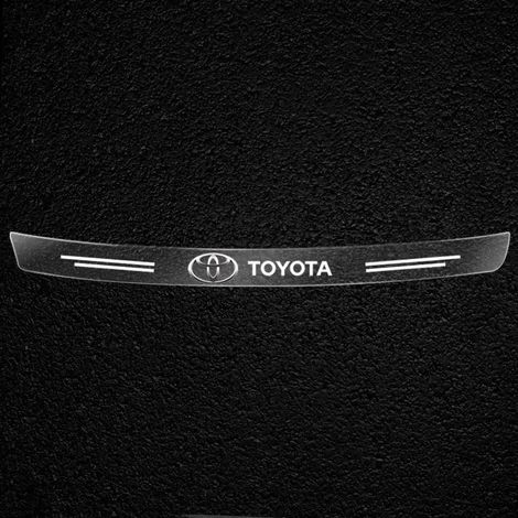 (Autocollant de coffre) Protection de seuil de coffre transparente décorative pour Toyota Century,Aris,Camry,Carola,Prius,Crown,Reiz,FT-CH et FT-EV (1/3)